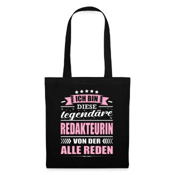 Ich Bin Diese Legendäre Redakteurin - Stoffbeutel - Schwarz - Vorne