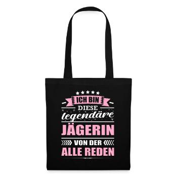 Ich Bin Diese Legendäre Jägerin Jagd - Stoffbeutel - Schwarz - Vorne