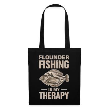 Flounder Fisherman Saying - Tote Bag - black - Front