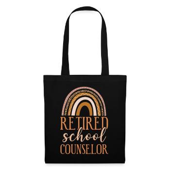 Conseillère scolaire à la retraite Arc-en-ciel - Sac en tissu - noir - Devant
