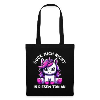 Ne me regarde pas sur ce ton - Sac en tissu - noir - Devant