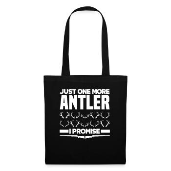 Un seul bois de plus promis au chasseur - Sac en tissu - noir - Devant