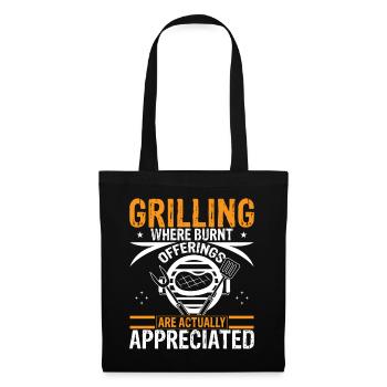 Grilling: Where Burnt Offerings Are Actually Appre - Tote Bag - black - Front