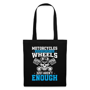 Motos : parce que parfois quatre roues juste ar - Sac en tissu - noir - Devant