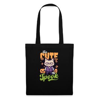 Halloween Math Teacher Too Cute To Spook Cat - Tote Bag - black - Front