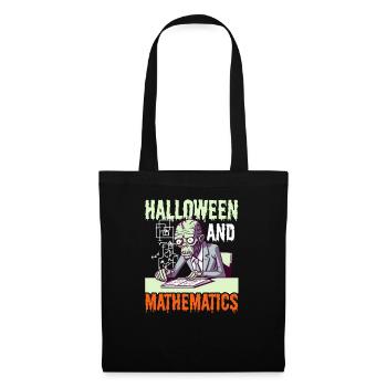 Halloween Mathe Lehrer Halloween Und Mathematik - Stoffbeutel - Schwarz - Vorne