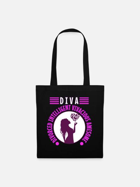 Divorce Diva - Stoffbeutel - Schwarz