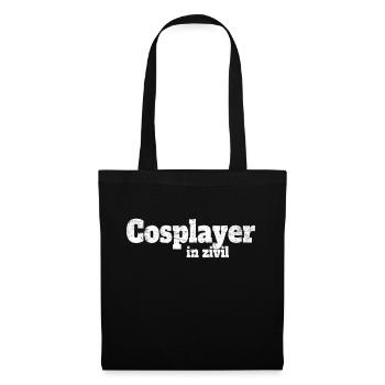 Cosplay Kostüm Cosplayer In Zivil Halloween Anime - Stoffbeutel - Schwarz - Vorne