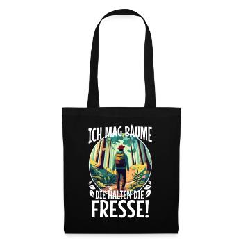 J’aime les arbres qui retiennent la nourriture - Sac en tissu - noir - Devant