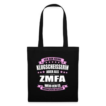 Ich Bin Keine Klugscheisserin ZMFA - Stoffbeutel - Schwarz - Vorne