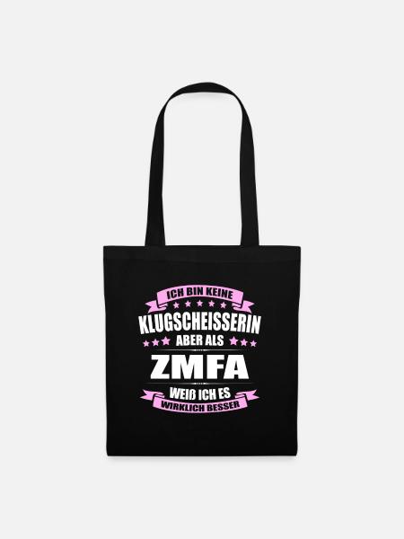Ich Bin Keine Klugscheisserin ZMFA - Stoffbeutel - Schwarz
