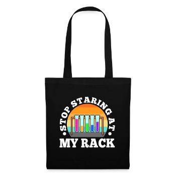 Arrêtez de regarder mon rack - Sac en tissu - noir - Devant