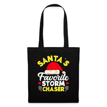 Santa's Favorite Storm Chaser - Tote Bag - black - Front