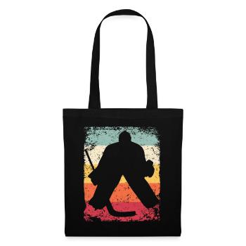 Joueurs de hockey sur glace Vintage Hockey sur glace - Sac en tissu - noir - Devant