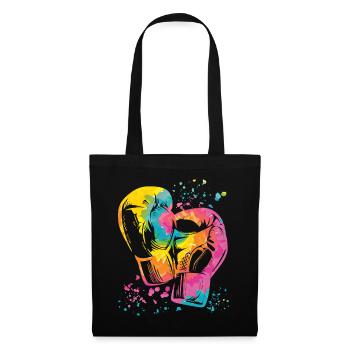 Boxing Fighter Enfants Boxer de match de boxe - Sac en tissu - noir - Devant