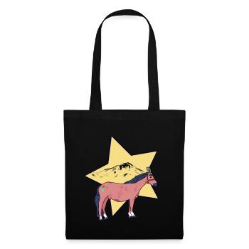 Cheval Chevaux Wild West Western Western Cheval - Sac en tissu - noir - Devant
