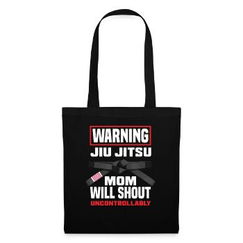 Warning Jiu Jitsu Mom Gets Uncontrolled - Tote Bag - black - Front