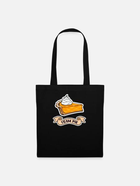Kürbiskuchen Team-Kuchen - Stoffbeutel - Schwarz