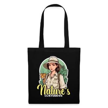 Zoologist Nature's Custodian Zoology Animal Lover - Tote Bag - black - Front
