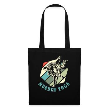 Meurtre Yoga Arts martiaux Jiu Jitsu - Sac en tissu - noir - Devant