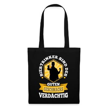 Beer drinkers are suspected of good taste - Tote Bag - black - Front