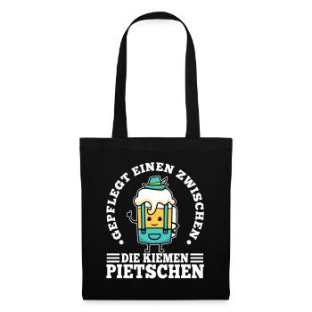 Gepflegt einen zwischen die Kiemen peitschen - Stoffbeutel - Schwarz - Vorne