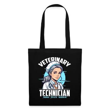 Veterinary Technician Animal Health Veterinarian - Tote Bag - black - Front