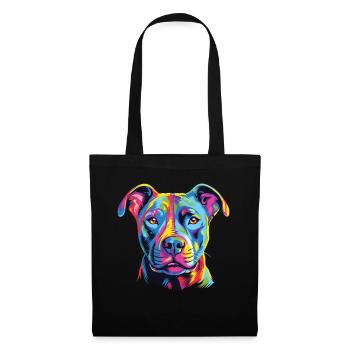 Watercolor Colorful American Hairless - Tote Bag - black - Front