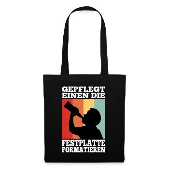 Maintained to format the hard drive - Tote Bag - black - Front
