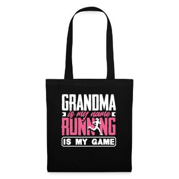 Grandma Is My Name Run My Game - Tote Bag - black - Front