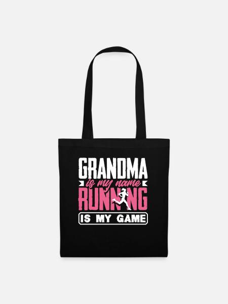 Grandma Is My Name Run My Game - Tote Bag - black
