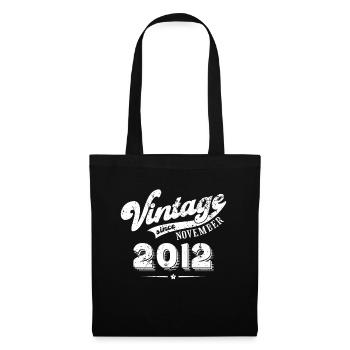 Vintage since November 2012 Birthday Gift - Tote Bag - black - Front