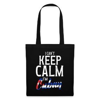 Cubains - Drôle de dicton - Sac en tissu - noir - Devant