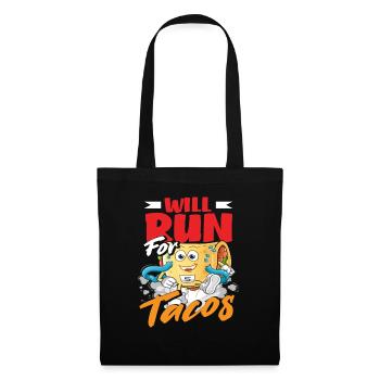 Going to run for tacos - Tote Bag - black - Front