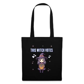 This witch votes - Tote Bag - black - Front