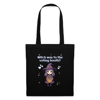 Witch way to the voting booth? - Tote Bag - black - Front