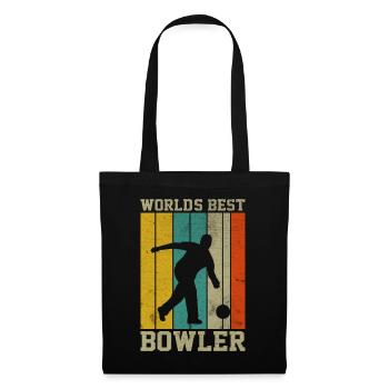 World Best Bowler - Bowling Club Bowling Ball - Tote Bag - black - Front