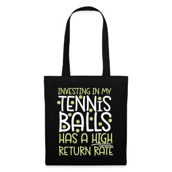 Funny Tennis Player Racket Pun - Tote Bag - black - Front