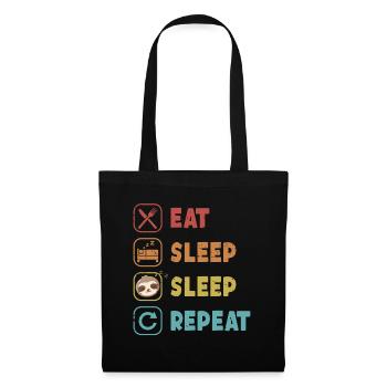 Eat Sleep Sleep Repeat Brown-Throated Pilosa - Tote Bag - black - Front