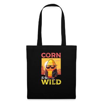 Candy Corn Corn Um Wild zu sein - Stoffbeutel - Schwarz - Vorne