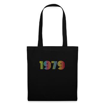 1979 Birthday Funky Year - Tote Bag - black - Front