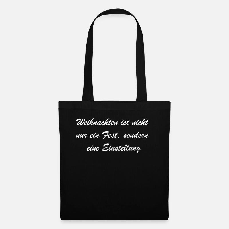 Festliche Geschenke - Stoffbeutel - Schwarz