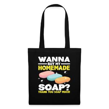 Do you want to buy my homemade soap? - Tote Bag - black - Front