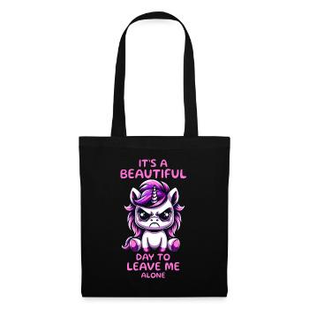 It's a beautiful day to leave me alone. - Tote Bag - black - Front