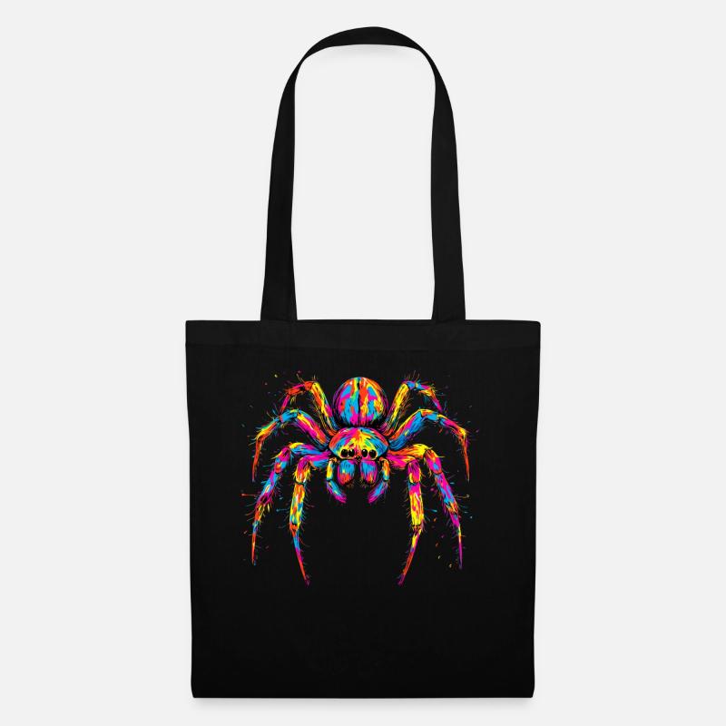 Spinne Vogelspinne Tarantel Liebe Arachnid Spinnen - Stoffbeutel - Schwarz