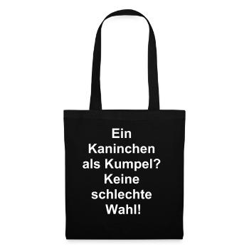 Mein flauschiger Kumpel - Stoffbeutel - Schwarz - Vorne