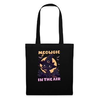 Chat d’Halloween Miowgic Dans L’air - Sac en tissu - noir - Devant