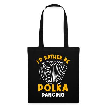 Drôle de dicton polka - Sac en tissu - noir - Devant