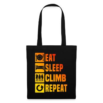 Bouldering Climber Climbing Climber Bouldering - Tote Bag - black - Front