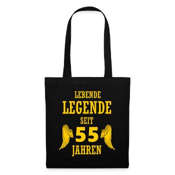 Légende vivante 55 ans 55e anniversaire - Sac en tissu - noir - Devant